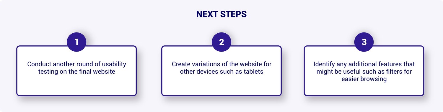 next steps